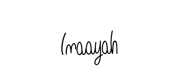 Best and Professional Signature Style for Inaayah. Angelique-Rose-font-FFP Best Signature Style Collection. Inaayah signature style 5 images and pictures png