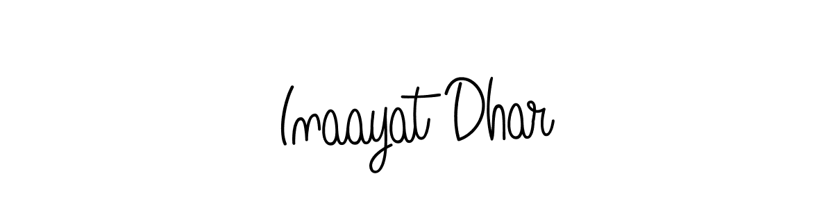 Make a short Inaayat Dhar signature style. Manage your documents anywhere anytime using Angelique-Rose-font-FFP. Create and add eSignatures, submit forms, share and send files easily. Inaayat Dhar signature style 5 images and pictures png