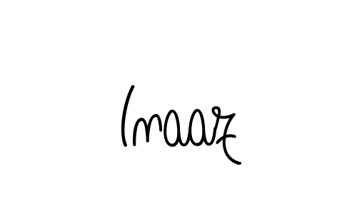 Create a beautiful signature design for name Inaaz. With this signature (Angelique-Rose-font-FFP) fonts, you can make a handwritten signature for free. Inaaz signature style 5 images and pictures png