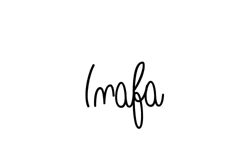 You should practise on your own different ways (Angelique-Rose-font-FFP) to write your name (Inafa) in signature. don't let someone else do it for you. Inafa signature style 5 images and pictures png