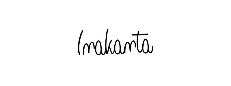 How to Draw Inakanta signature style? Angelique-Rose-font-FFP is a latest design signature styles for name Inakanta. Inakanta signature style 5 images and pictures png