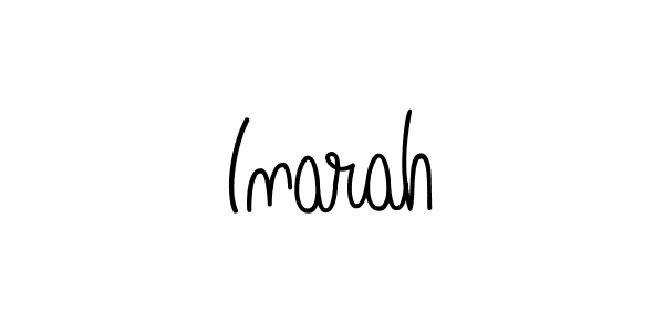How to make Inarah name signature. Use Angelique-Rose-font-FFP style for creating short signs online. This is the latest handwritten sign. Inarah signature style 5 images and pictures png
