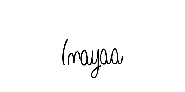 Make a beautiful signature design for name Inayaa. With this signature (Angelique-Rose-font-FFP) style, you can create a handwritten signature for free. Inayaa signature style 5 images and pictures png