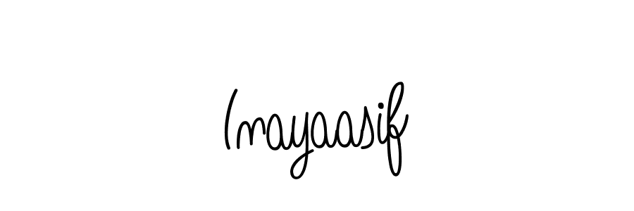 Inayaasif stylish signature style. Best Handwritten Sign (Angelique-Rose-font-FFP) for my name. Handwritten Signature Collection Ideas for my name Inayaasif. Inayaasif signature style 5 images and pictures png