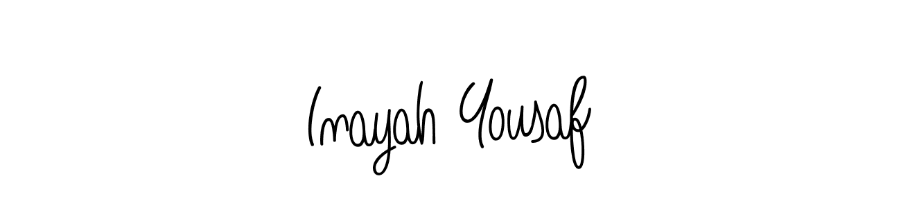 It looks lik you need a new signature style for name Inayah Yousaf. Design unique handwritten (Angelique-Rose-font-FFP) signature with our free signature maker in just a few clicks. Inayah Yousaf signature style 5 images and pictures png