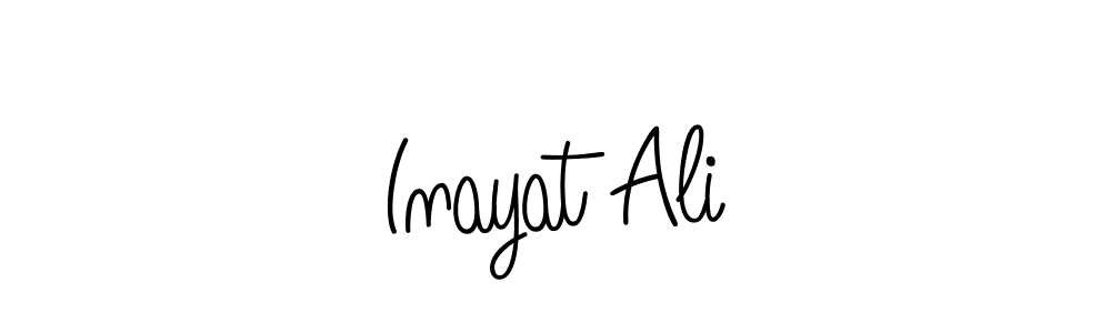 Design your own signature with our free online signature maker. With this signature software, you can create a handwritten (Angelique-Rose-font-FFP) signature for name Inayat Ali. Inayat Ali signature style 5 images and pictures png