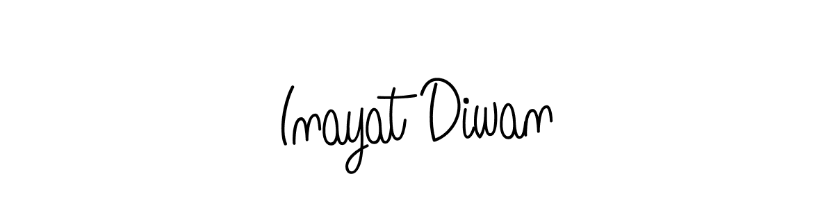 The best way (Angelique-Rose-font-FFP) to make a short signature is to pick only two or three words in your name. The name Inayat Diwan include a total of six letters. For converting this name. Inayat Diwan signature style 5 images and pictures png