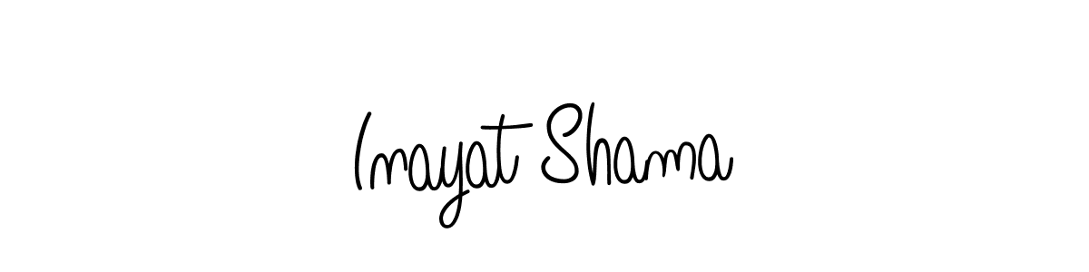 Make a beautiful signature design for name Inayat Shama. With this signature (Angelique-Rose-font-FFP) style, you can create a handwritten signature for free. Inayat Shama signature style 5 images and pictures png