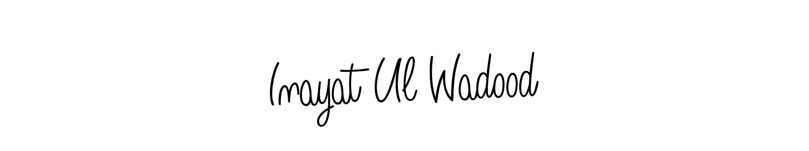 Inayat Ul Wadood stylish signature style. Best Handwritten Sign (Angelique-Rose-font-FFP) for my name. Handwritten Signature Collection Ideas for my name Inayat Ul Wadood. Inayat Ul Wadood signature style 5 images and pictures png