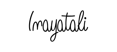 A timeless handwritten aesthetic for Inayatali. The Angelique-Rose-font-FFP font gives your signature a handcrafted feel with natural curves. Inayatali signature style 5 images and pictures png