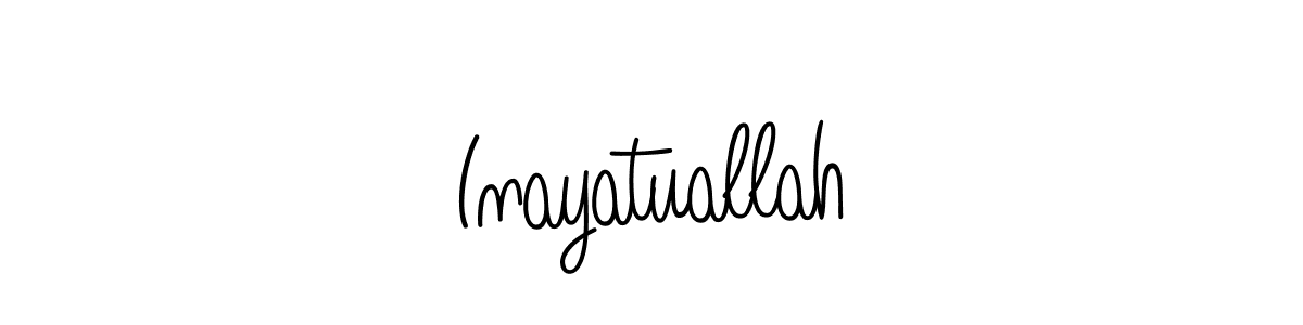 How to make Inayatuallah name signature. Use Angelique-Rose-font-FFP style for creating short signs online. This is the latest handwritten sign. Inayatuallah signature style 5 images and pictures png