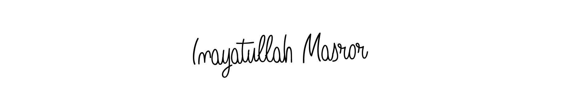 Design your own signature with our free online signature maker. With this signature software, you can create a handwritten (Angelique-Rose-font-FFP) signature for name Inayatullah Masror. Inayatullah Masror signature style 5 images and pictures png