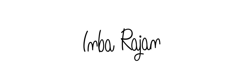 Use a signature maker to create a handwritten signature online. With this signature software, you can design (Angelique-Rose-font-FFP) your own signature for name Inba Rajan. Inba Rajan signature style 5 images and pictures png