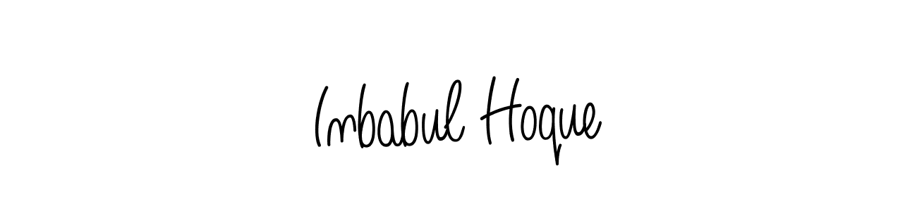 Also You can easily find your signature by using the search form. We will create Inbabul Hoque name handwritten signature images for you free of cost using Angelique-Rose-font-FFP sign style. Inbabul Hoque signature style 5 images and pictures png