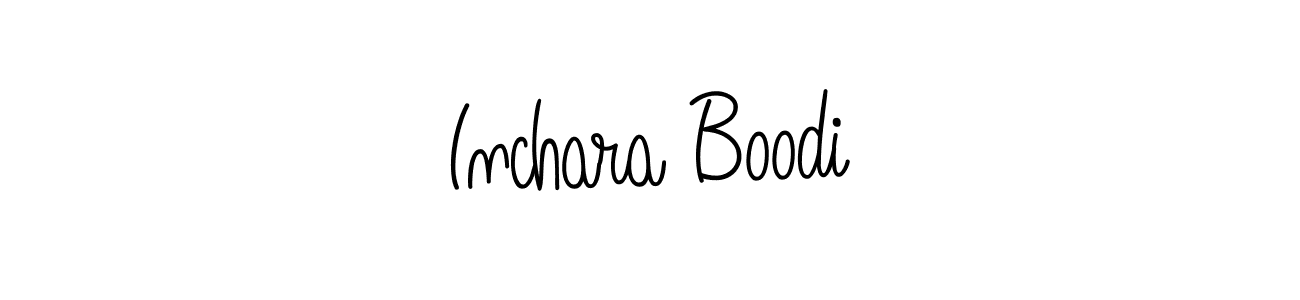 You can use this online signature creator to create a handwritten signature for the name Inchara Boodi. This is the best online autograph maker. Inchara Boodi signature style 5 images and pictures png