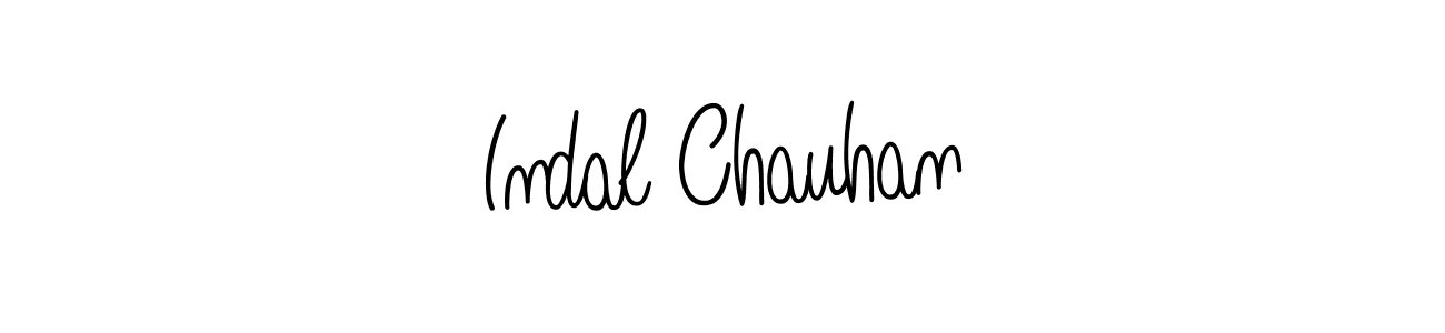 Design your own signature with our free online signature maker. With this signature software, you can create a handwritten (Angelique-Rose-font-FFP) signature for name Indal Chauhan. Indal Chauhan signature style 5 images and pictures png