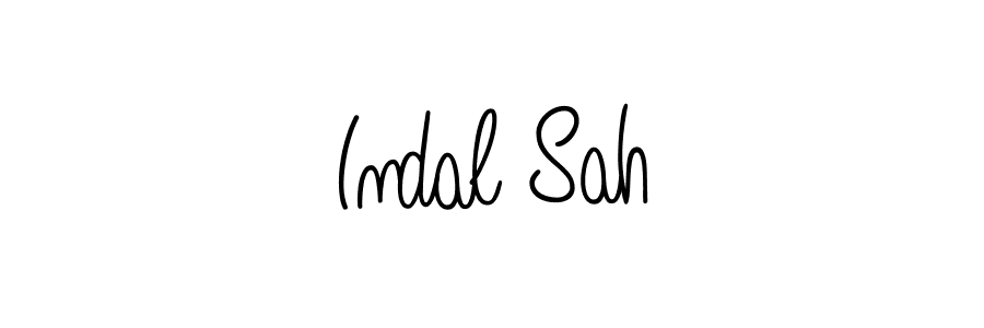 Best and Professional Signature Style for Indal Sah. Angelique-Rose-font-FFP Best Signature Style Collection. Indal Sah signature style 5 images and pictures png
