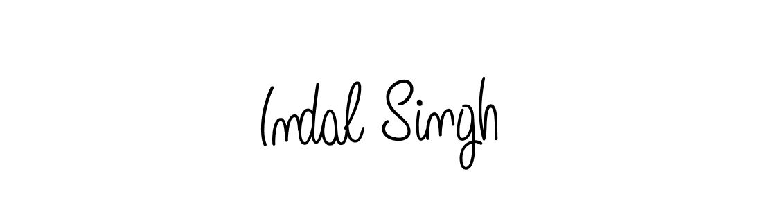 You should practise on your own different ways (Angelique-Rose-font-FFP) to write your name (Indal Singh) in signature. don't let someone else do it for you. Indal Singh signature style 5 images and pictures png