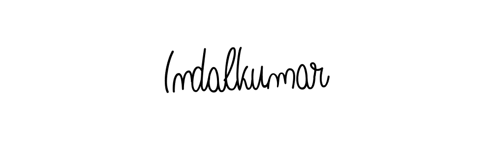 The best way (Angelique-Rose-font-FFP) to make a short signature is to pick only two or three words in your name. The name Indalkumar include a total of six letters. For converting this name. Indalkumar signature style 5 images and pictures png