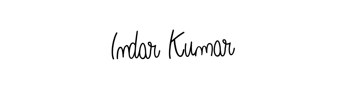 How to make Indar Kumar name signature. Use Angelique-Rose-font-FFP style for creating short signs online. This is the latest handwritten sign. Indar Kumar signature style 5 images and pictures png