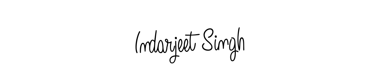 How to make Indarjeet Singh name signature. Use Angelique-Rose-font-FFP style for creating short signs online. This is the latest handwritten sign. Indarjeet Singh signature style 5 images and pictures png