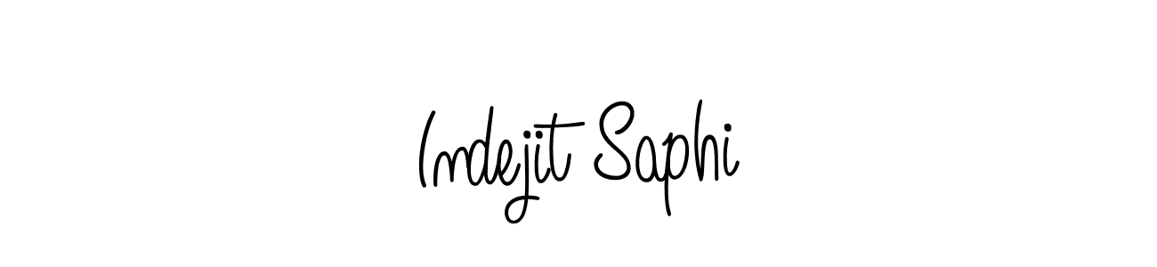 The best way (Angelique-Rose-font-FFP) to make a short signature is to pick only two or three words in your name. The name Indejit Saphi include a total of six letters. For converting this name. Indejit Saphi signature style 5 images and pictures png