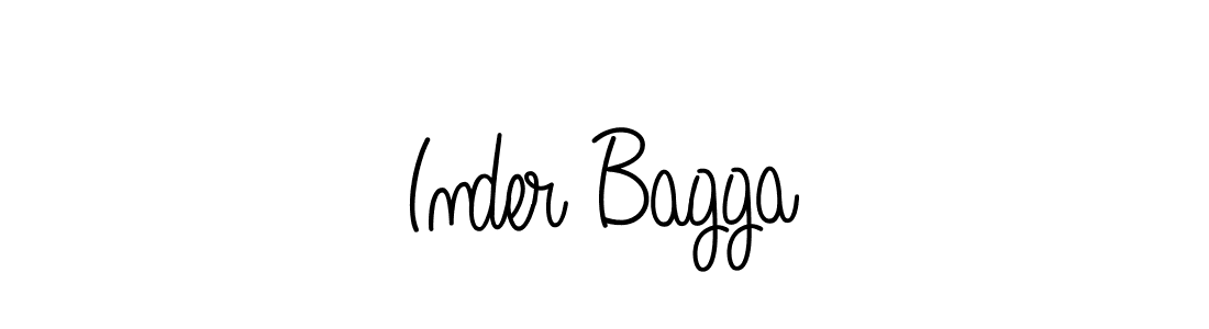 The best way (Angelique-Rose-font-FFP) to make a short signature is to pick only two or three words in your name. The name Inder Bagga include a total of six letters. For converting this name. Inder Bagga signature style 5 images and pictures png