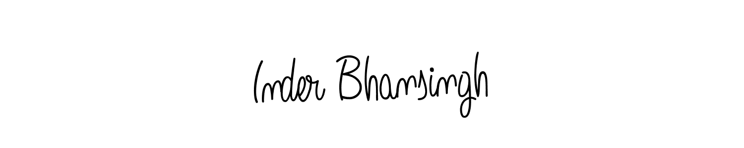 Inder Bhansingh stylish signature style. Best Handwritten Sign (Angelique-Rose-font-FFP) for my name. Handwritten Signature Collection Ideas for my name Inder Bhansingh. Inder Bhansingh signature style 5 images and pictures png