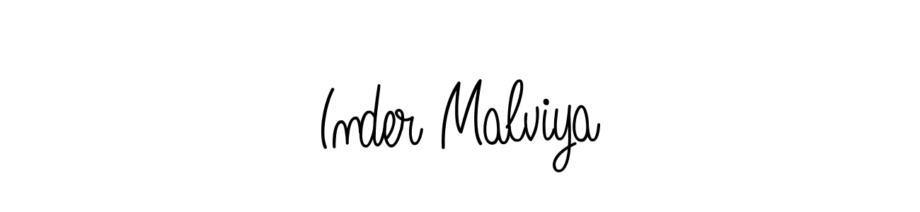 You can use this online signature creator to create a handwritten signature for the name Inder Malviya. This is the best online autograph maker. Inder Malviya signature style 5 images and pictures png