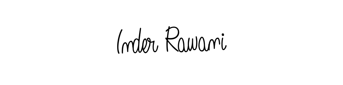 Design your own signature with our free online signature maker. With this signature software, you can create a handwritten (Angelique-Rose-font-FFP) signature for name Inder Rawani. Inder Rawani signature style 5 images and pictures png