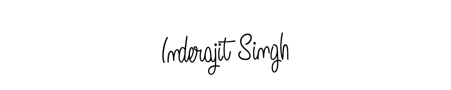 Also we have Inderajit Singh name is the best signature style. Create professional handwritten signature collection using Angelique-Rose-font-FFP autograph style. Inderajit Singh signature style 5 images and pictures png