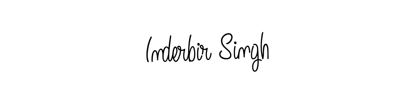 The best way (Angelique-Rose-font-FFP) to make a short signature is to pick only two or three words in your name. The name Inderbir Singh include a total of six letters. For converting this name. Inderbir Singh signature style 5 images and pictures png