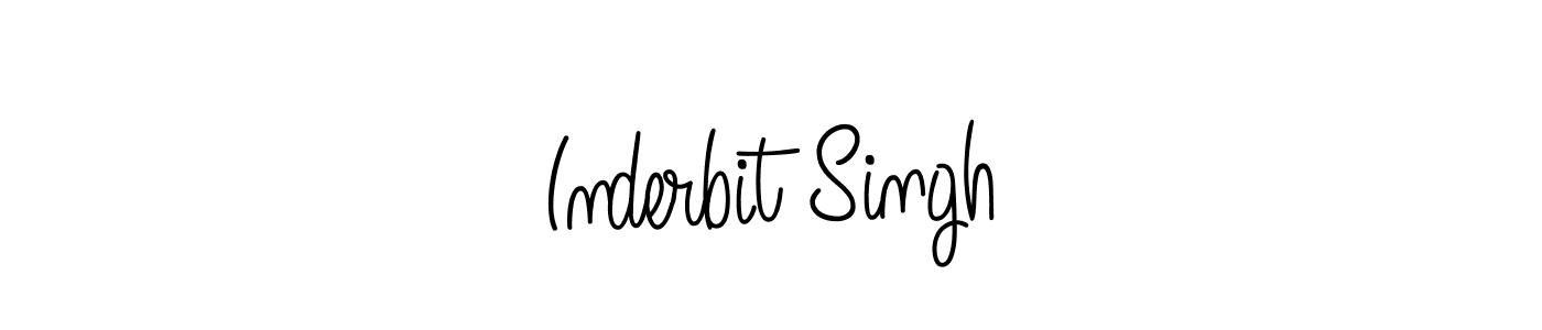 Create a beautiful signature design for name Inderbit Singh. With this signature (Angelique-Rose-font-FFP) fonts, you can make a handwritten signature for free. Inderbit Singh signature style 5 images and pictures png