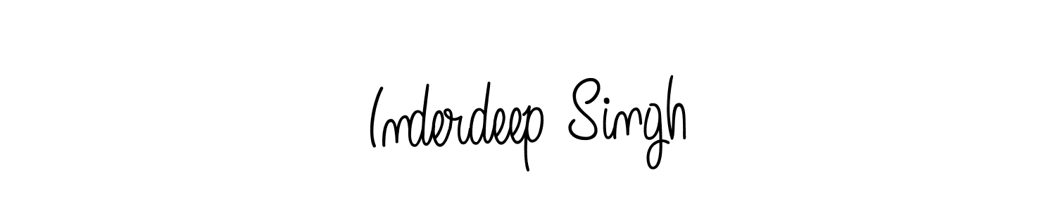 Inderdeep Singh stylish signature style. Best Handwritten Sign (Angelique-Rose-font-FFP) for my name. Handwritten Signature Collection Ideas for my name Inderdeep Singh. Inderdeep Singh signature style 5 images and pictures png