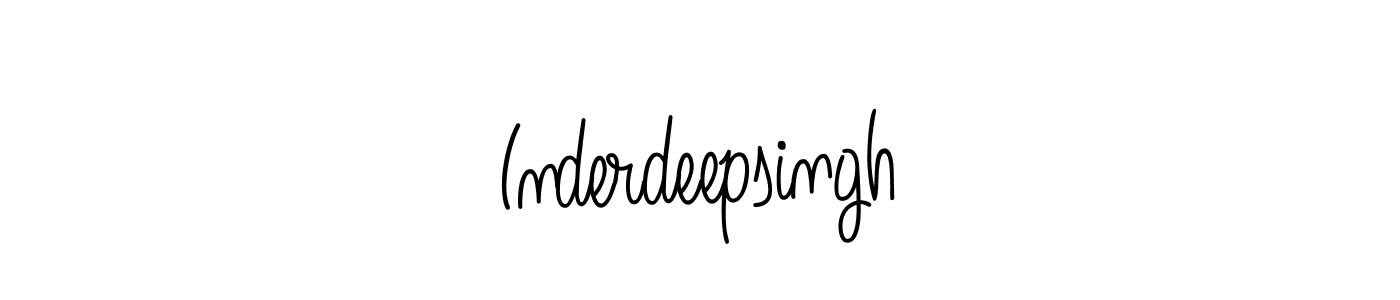 Design your own signature with our free online signature maker. With this signature software, you can create a handwritten (Angelique-Rose-font-FFP) signature for name Inderdeepsingh. Inderdeepsingh signature style 5 images and pictures png