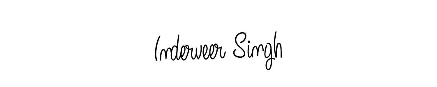 Design your own signature with our free online signature maker. With this signature software, you can create a handwritten (Angelique-Rose-font-FFP) signature for name Inderveer Singh. Inderveer Singh signature style 5 images and pictures png