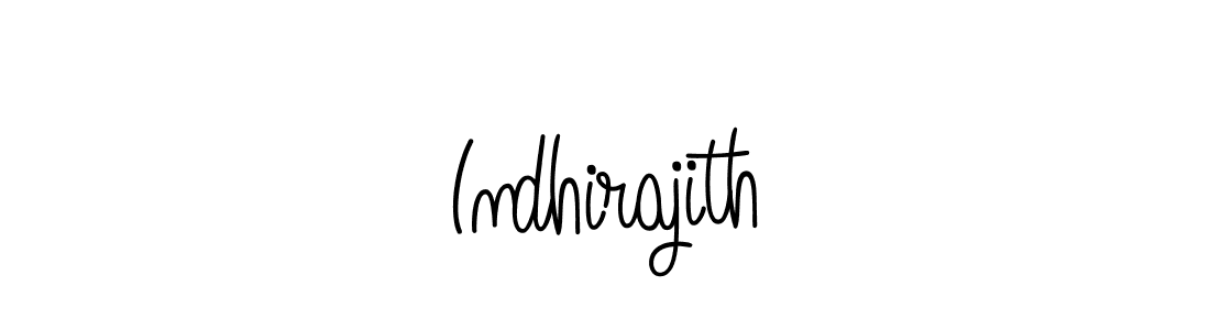 Indhirajith stylish signature style. Best Handwritten Sign (Angelique-Rose-font-FFP) for my name. Handwritten Signature Collection Ideas for my name Indhirajith. Indhirajith signature style 5 images and pictures png