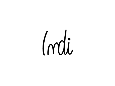 How to Draw Indi signature style? Angelique-Rose-font-FFP is a latest design signature styles for name Indi. Indi signature style 5 images and pictures png