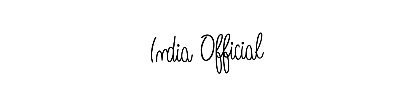How to Draw India Official signature style? Angelique-Rose-font-FFP is a latest design signature styles for name India Official. India Official signature style 5 images and pictures png