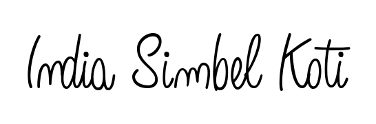 Use a signature maker to create a handwritten signature online. With this signature software, you can design (Angelique-Rose-font-FFP) your own signature for name India Simbel Koti. India Simbel Koti signature style 5 images and pictures png