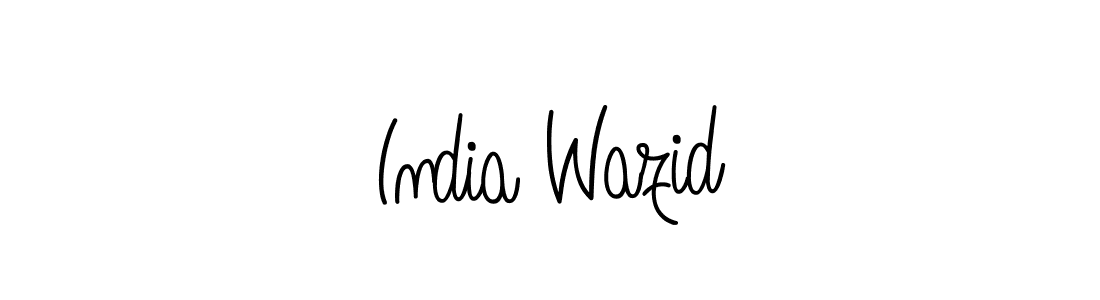 Check out images of Autograph of India Wazid name. Actor India Wazid Signature Style. Angelique-Rose-font-FFP is a professional sign style online. India Wazid signature style 5 images and pictures png