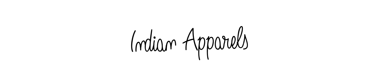 Design your own signature with our free online signature maker. With this signature software, you can create a handwritten (Angelique-Rose-font-FFP) signature for name Indian Apparels. Indian Apparels signature style 5 images and pictures png