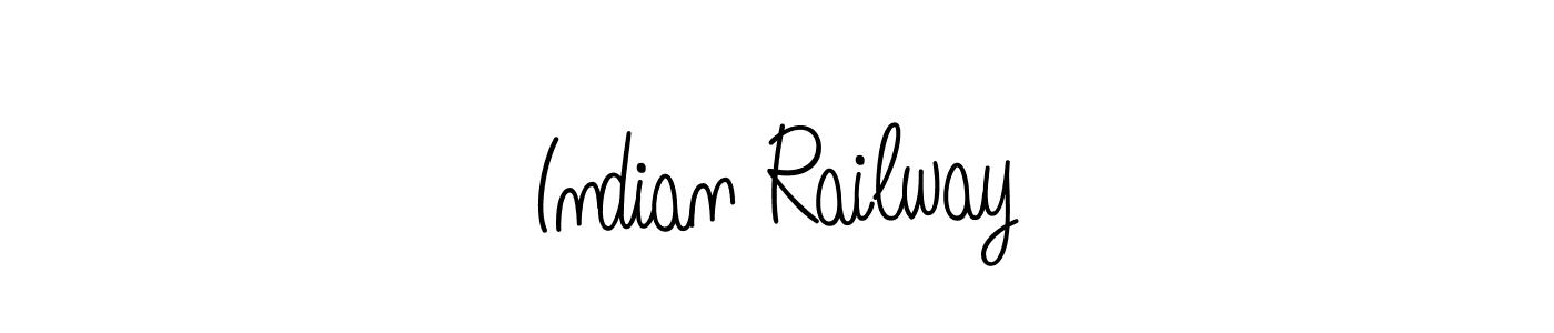 Use a signature maker to create a handwritten signature online. With this signature software, you can design (Angelique-Rose-font-FFP) your own signature for name Indian Railway. Indian Railway signature style 5 images and pictures png