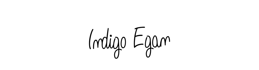 The best way (Angelique-Rose-font-FFP) to make a short signature is to pick only two or three words in your name. The name Indigo Egan include a total of six letters. For converting this name. Indigo Egan signature style 5 images and pictures png