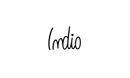 Design your own signature with our free online signature maker. With this signature software, you can create a handwritten (Angelique-Rose-font-FFP) signature for name Indio. Indio signature style 5 images and pictures png