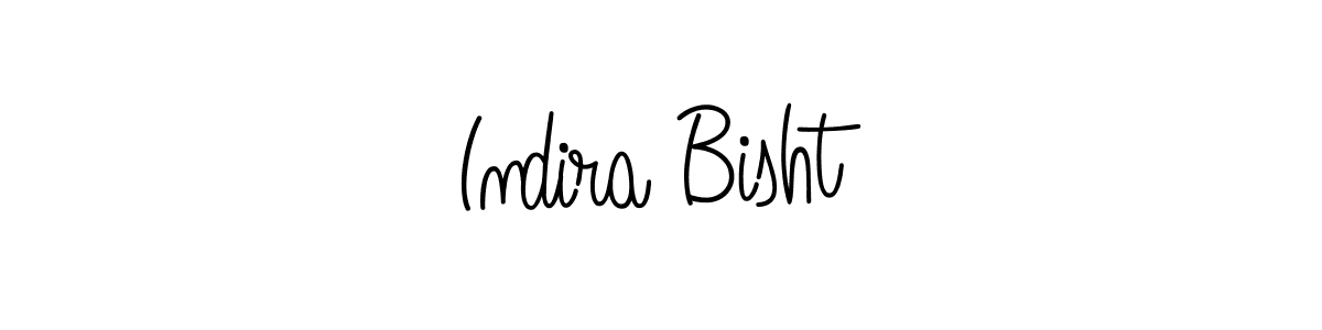 Indira Bisht stylish signature style. Best Handwritten Sign (Angelique-Rose-font-FFP) for my name. Handwritten Signature Collection Ideas for my name Indira Bisht. Indira Bisht signature style 5 images and pictures png