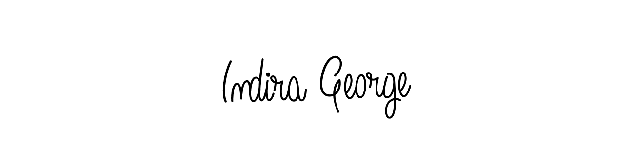 The best way (Angelique-Rose-font-FFP) to make a short signature is to pick only two or three words in your name. The name Indira George include a total of six letters. For converting this name. Indira George signature style 5 images and pictures png