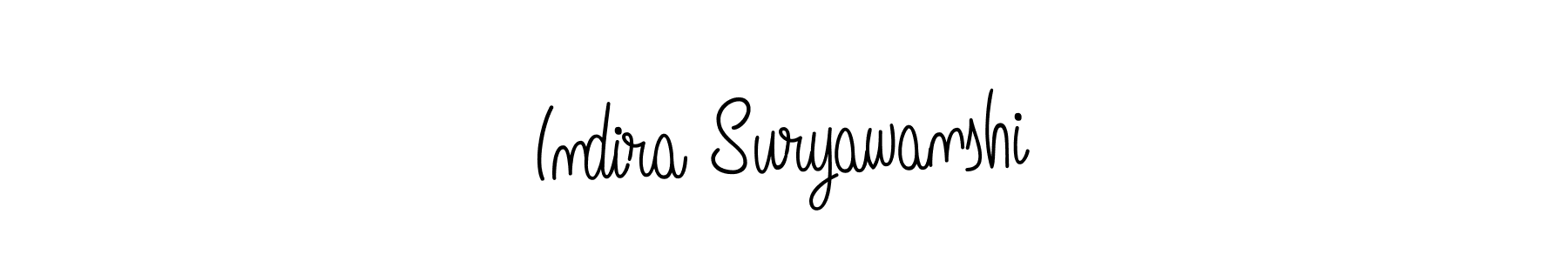 You should practise on your own different ways (Angelique-Rose-font-FFP) to write your name (Indira Suryawanshi) in signature. don't let someone else do it for you. Indira Suryawanshi signature style 5 images and pictures png