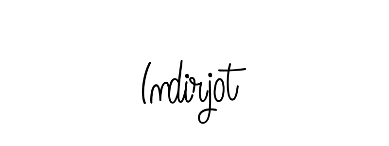 The best way (Angelique-Rose-font-FFP) to make a short signature is to pick only two or three words in your name. The name Indirjot include a total of six letters. For converting this name. Indirjot signature style 5 images and pictures png