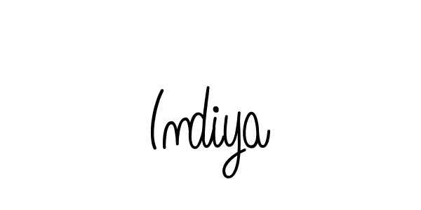 Design your own signature with our free online signature maker. With this signature software, you can create a handwritten (Angelique-Rose-font-FFP) signature for name Indiya. Indiya signature style 5 images and pictures png